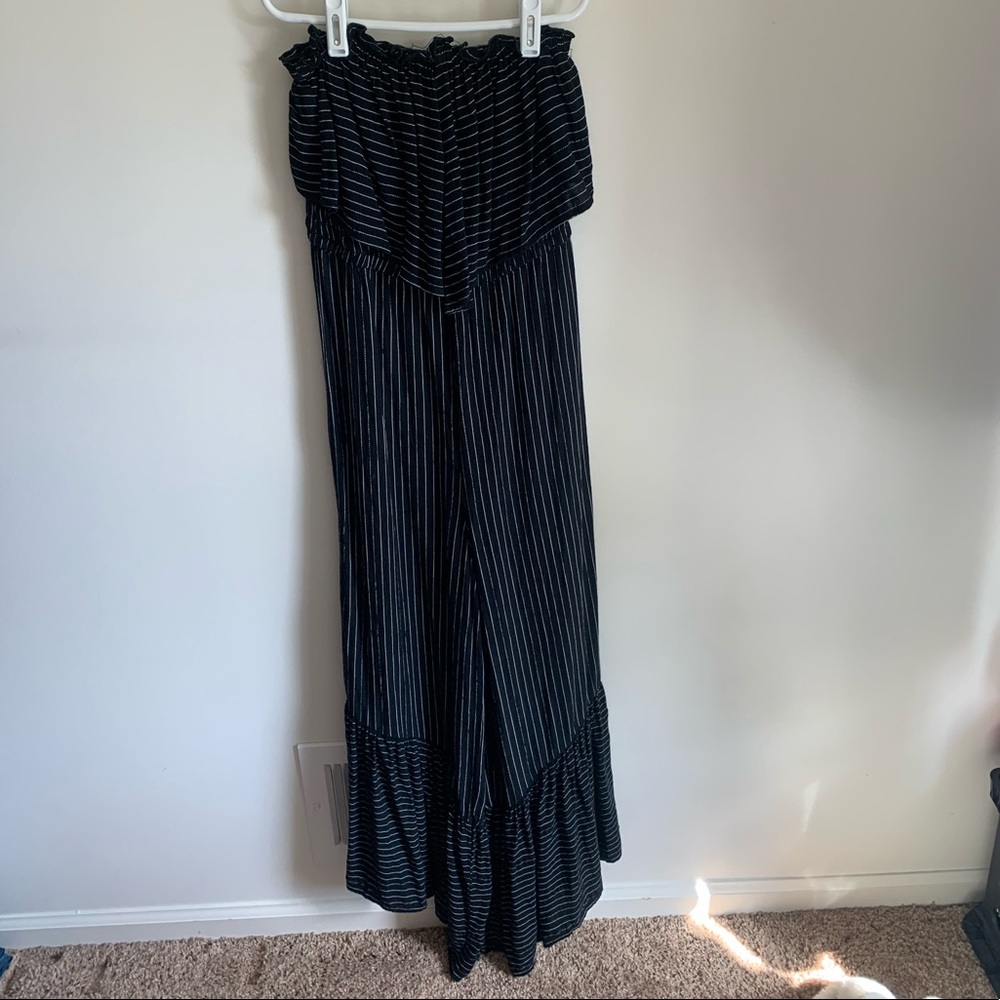 Strapless romper